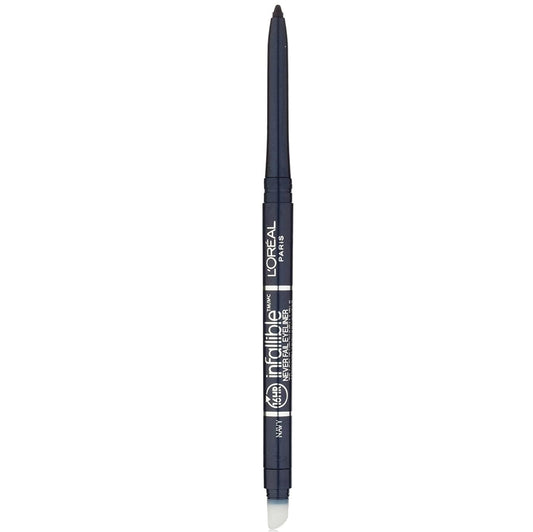 L'Oreal Paris front packaging showing navy pencil and benefits