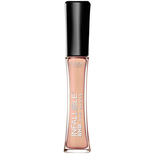L'Oreal Paris front packaging showing gloss tube and Petal shade for polished wear