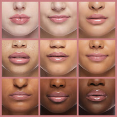 L'Oreal Paris gloss applied on lips flush shade enhancing volume and natural shine
