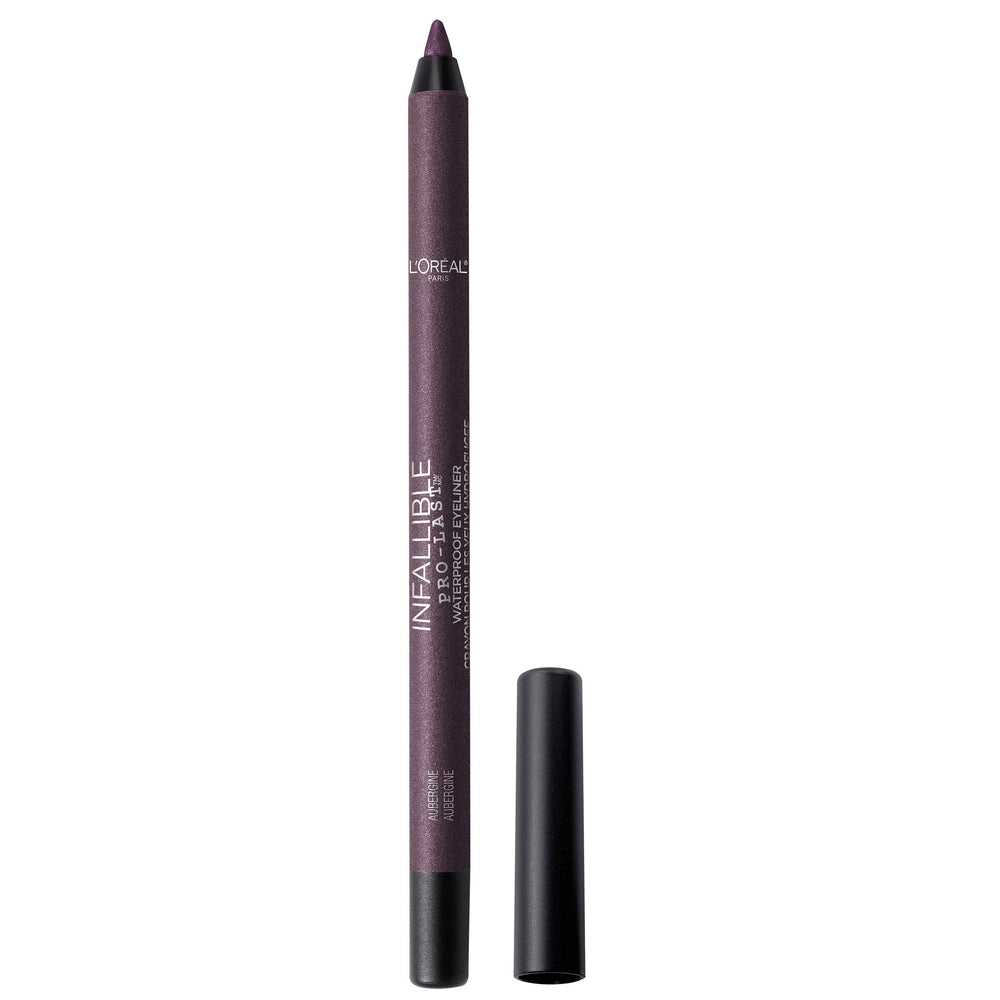 L'Oreal Paris front packaging showing aubergine shade and benefits