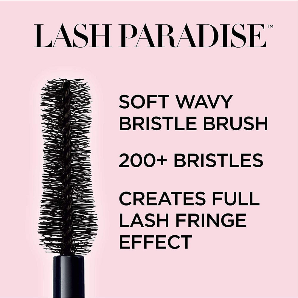 L'Oreal Paris mascara applied to lashes creating visible volume and length
