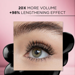 L'Oreal Paris smooth mascara texture swiped showing silky buildable finish