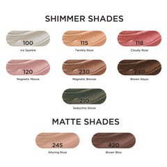 L'Oreal Paris Le Shadow Stick paired with matte shade showing layering versatility benefit