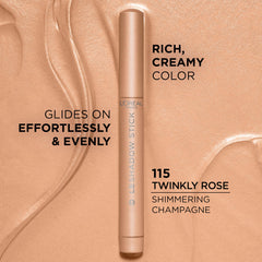 L'Oreal Paris Le Shadow Stick twist-up mechanism close-up for convenient application benefit
