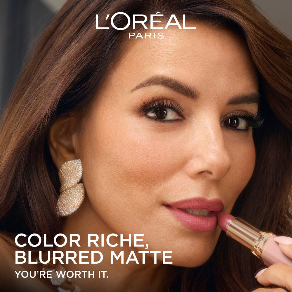 L'Oreal Paris lifestyle shot at evening event showing polished makeup and long-wearing comfort