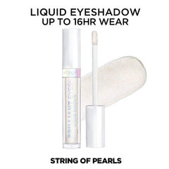 L'Oreal Paris liquid texture close-up displaying smooth pearlescent finish for blendability