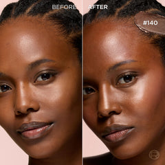 L'Oreal Paris swatch of cream-to-powder texture showing blendable finish benefit