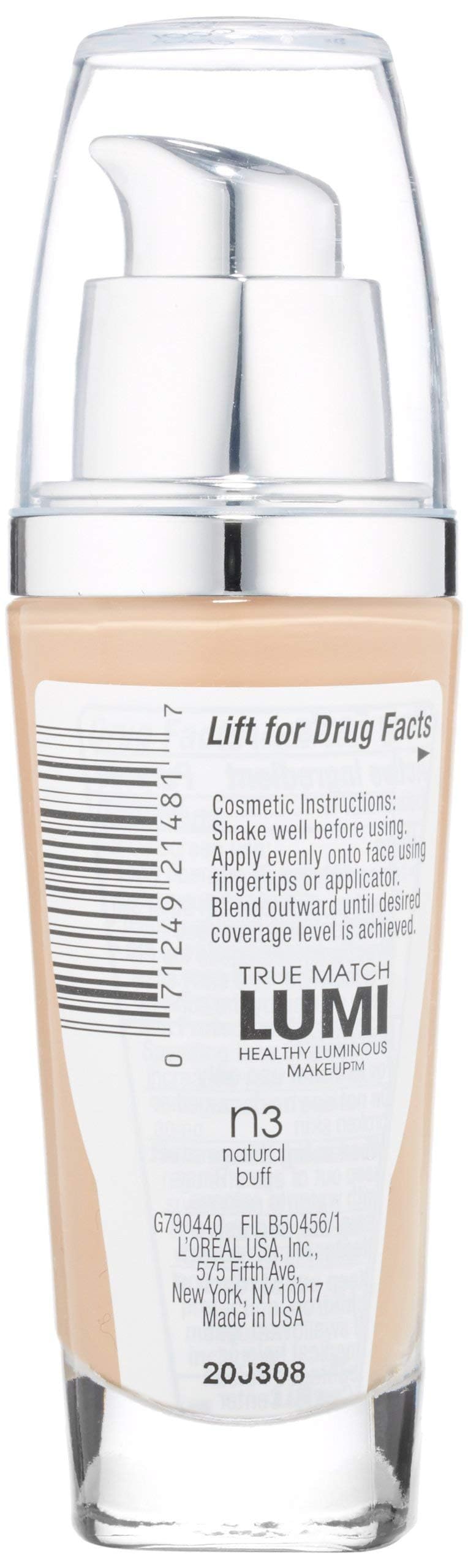 L'Oreal Paris closeup of foundation texture droplet highlighting blendable hydration