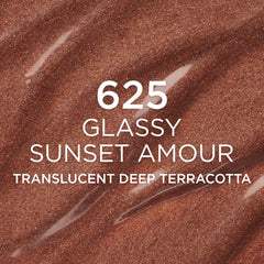 L'Oreal Paris Lumi Le Glass Stick open with a swatch on skin for instant reflective glow