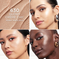 L'Oreal Paris close-up texture shot showing smooth finish, highlights blendable formula benefit