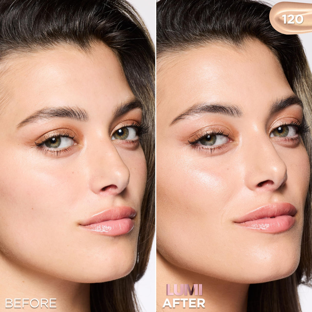 L'Oreal Paris dispensed drop of tint demonstrating smooth, hydrating texture