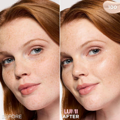 L'Oreal Paris tint being dispensed as a droplet, highlighting easy application