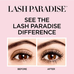 L'Oreal Paris brush close-up showing soft wavy bristles and even coating