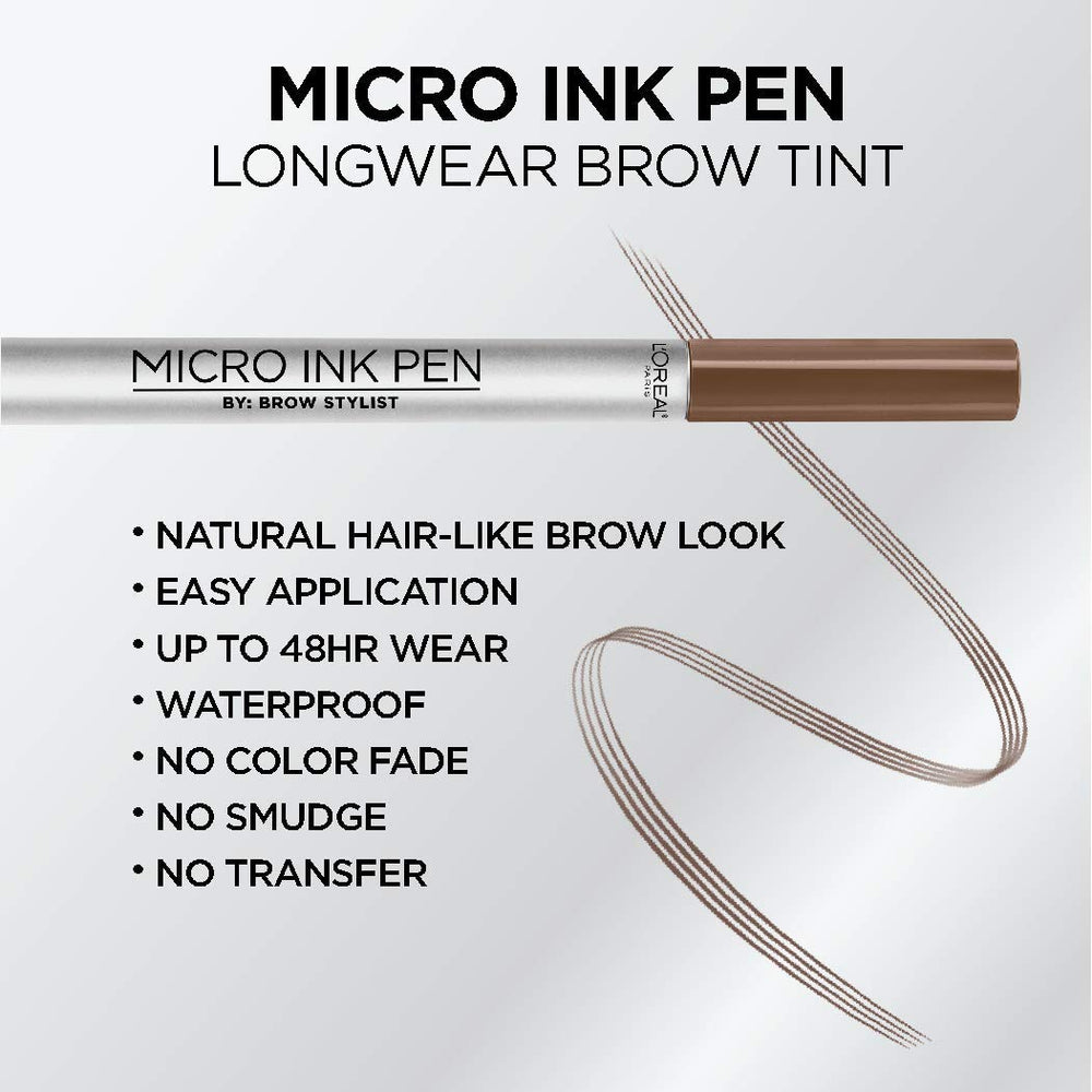L'Oreal Paris applicator comb demonstrating hair-like lines