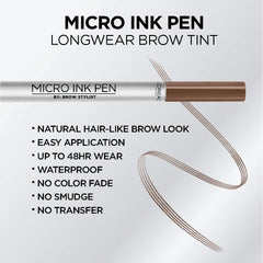 L'Oreal Paris applicator comb demonstrating hair-like lines