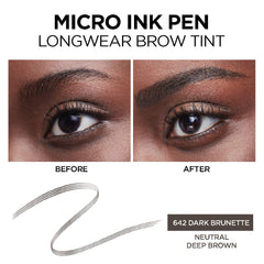 L'Oreal Paris before and after brows showing natural definition benefit