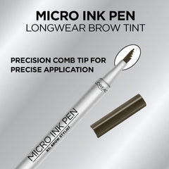 L'Oreal Paris micro ink swatches on skin illustrating true color payoff
