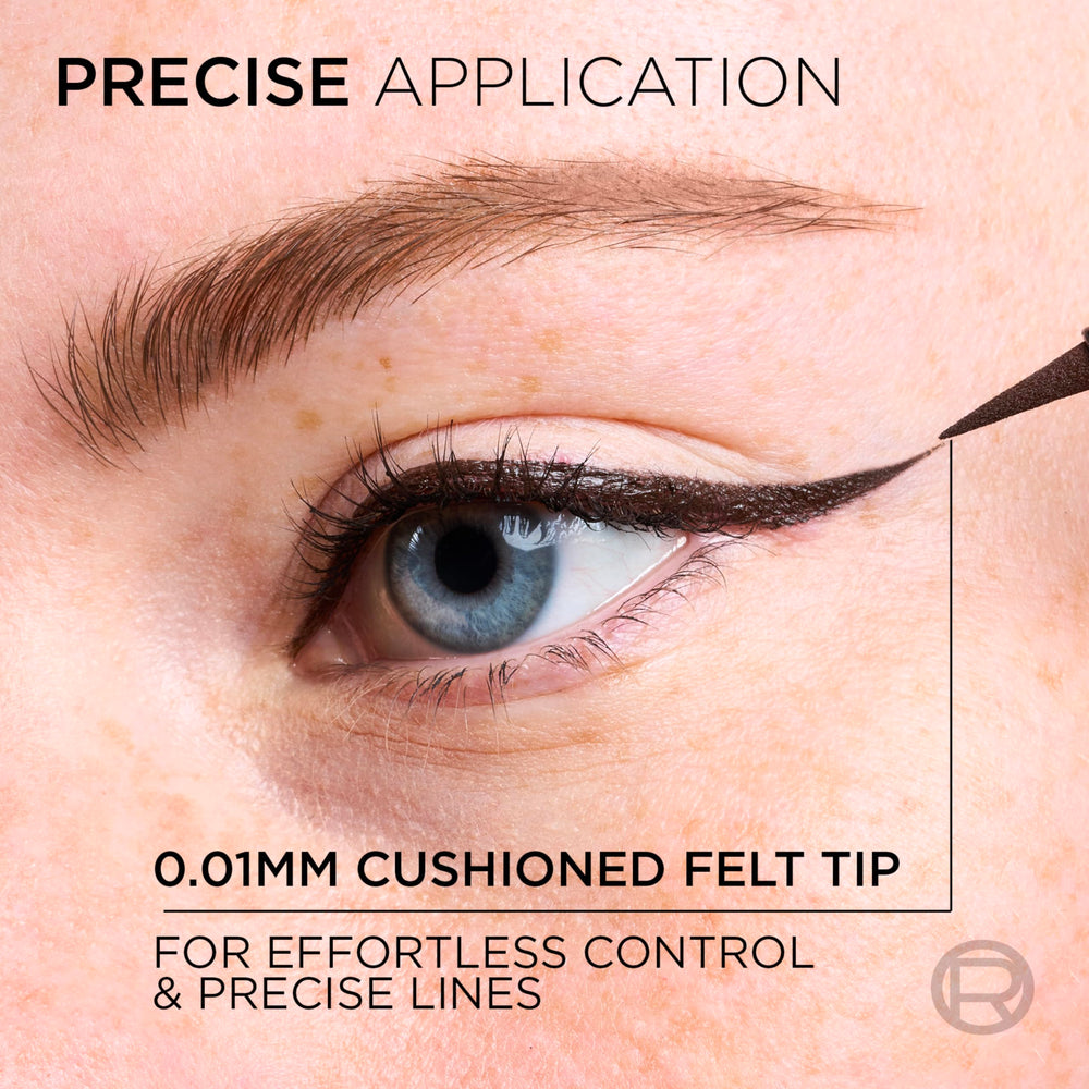 L'Oreal Paris micro-tip close-up revealing 0.01mm precision for fine lines