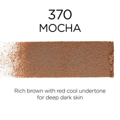 L'Oreal Paris open powder pan close-up revealing smooth, finely milled texture benefits