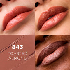L'Oreal Paris open tube close-up showing creamy texture and smooth satin payoff