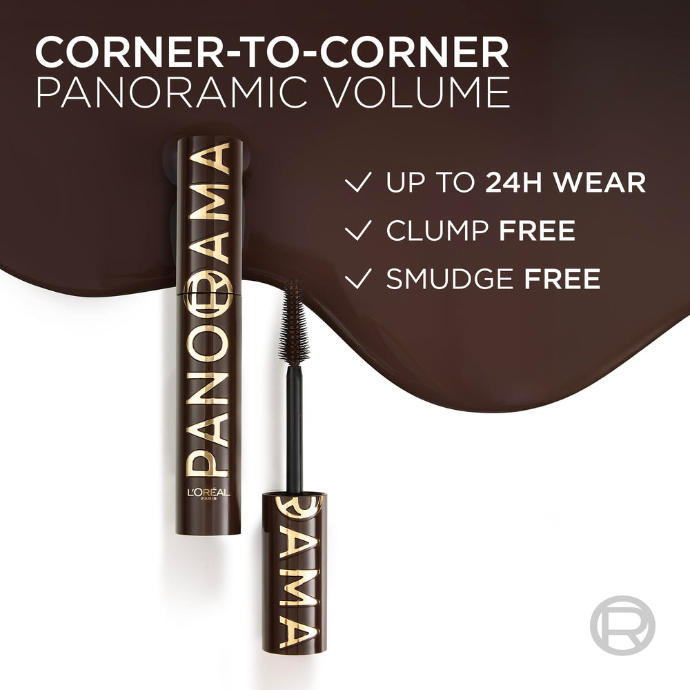L'Oreal Paris mascara beside ruler showing true size and travel-friendly scale