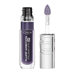 L'Oreal Paris plump ambition front bottle showing shade and shine benefit