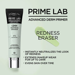 L'Oreal Paris primer pump and silky texture highlighting smooth spread