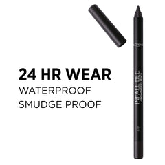 L'Oreal Paris pencil being applied along lash line for long-lasting definition