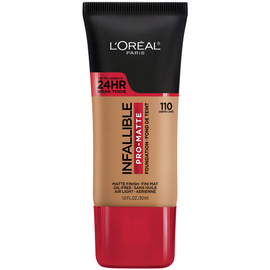 L'Oreal Paris front bottle view showing product and shade benefit longwear