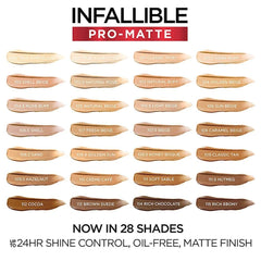 L'Oreal Paris bottle label and shade name Caramel Beige for accurate shade match