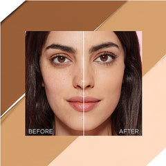 L'Oreal Paris close-up texture swipe showing creamy demi-matte finish benefit: smooth blendability