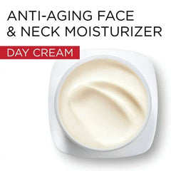 L'Oreal Paris Revitalift being applied to face and neck demonstrating targeted use