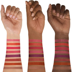 L'Oreal Paris lip wear on a model illustrating matte finish and comfortable feel benefit all-day confidence