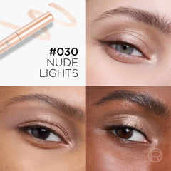 L'Oreal Paris shadow stick tip exposed with cap removed for smooth application