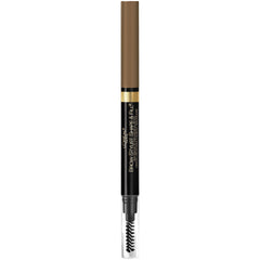 L'Oréal Paris pencil held in hand showing slim, travel-friendly size