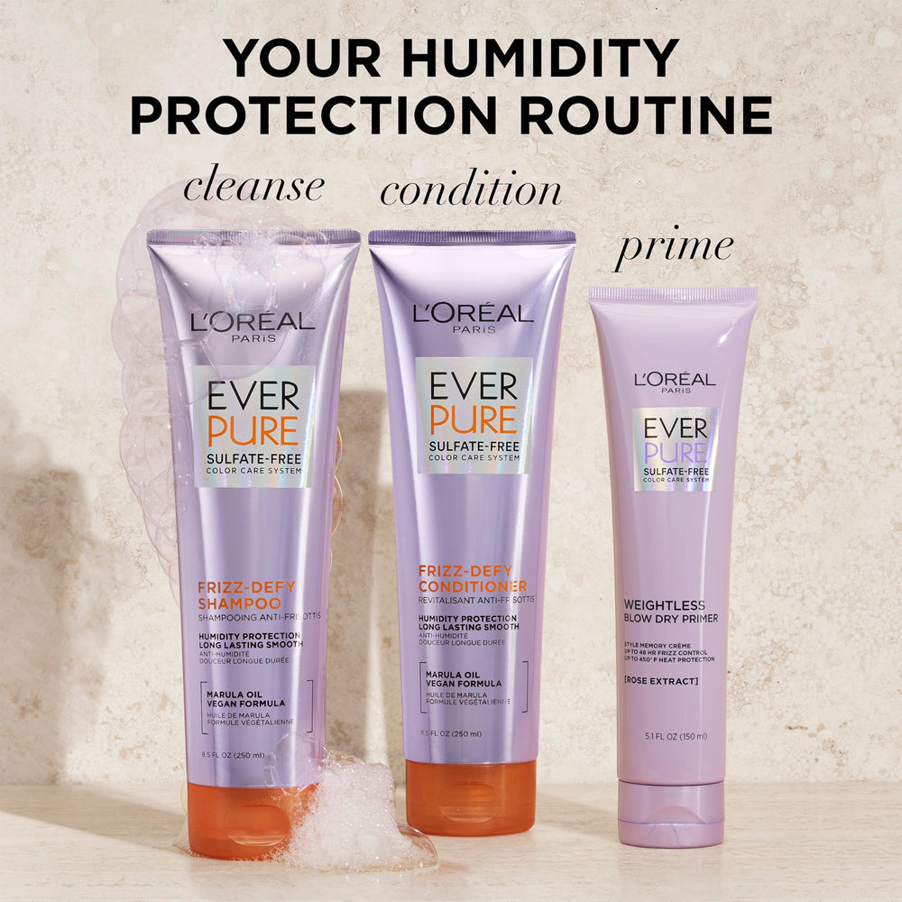 L'Oreal Paris conditioner next to a hand to show true 8.5 fl oz scale