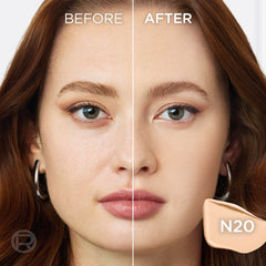 L'Oreal Paris close-up of the dual-ended applicator for precise concealing and broad coverage