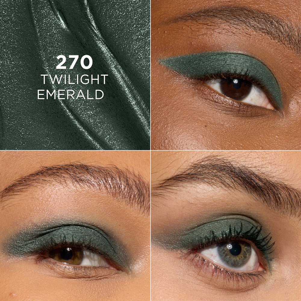 L'Oreal Paris before and after smokey eye comparison showing dramatic transformation benefit