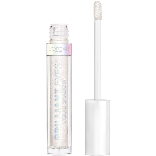 L'Oreal Paris front packaging showing shade String of Pearls and compact tube benefit clarity