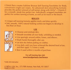 L'Oreal Paris ingredient label detail, shows Vitamin E and AHA benefits
