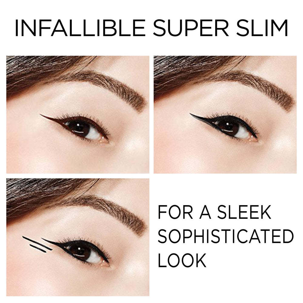 L'Oreal Paris Super Slim pen held in hand for scale to show travel-friendly size
