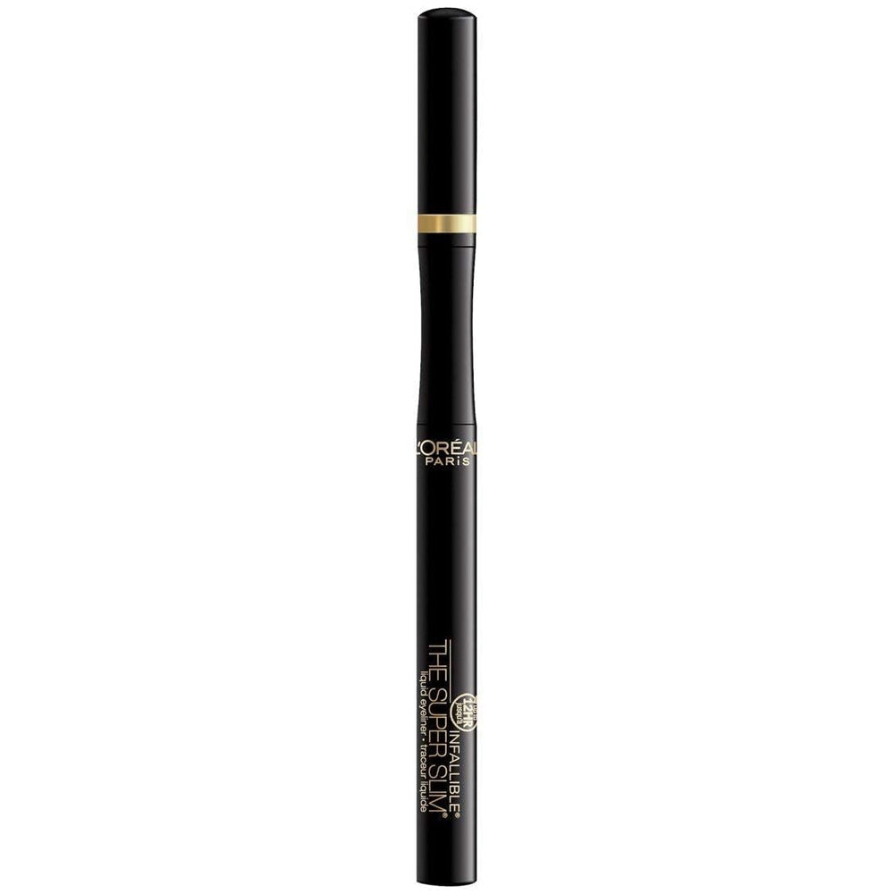 L'Oreal Paris finished winged eyeliner look creating sharp dramatic eyes