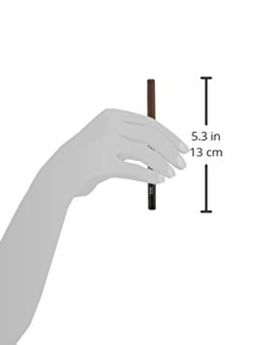 L'Oreal Paris swatch on skin revealing deep brown colour and long-wear payoff