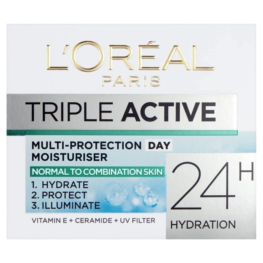 L'Oreal Paris front packaging showing tube and quick-absorbing hydration benefit