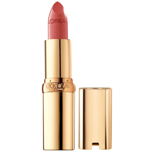 L'Oreal Paris Tropical Coral front packaging showing shade and finish benefits