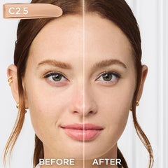L'Oreal Paris bottle label close-up highlighting shade C2.5 and ingredient clarity