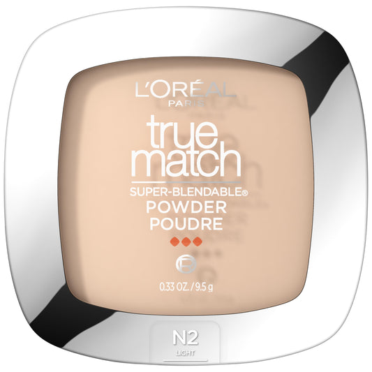 L'Oreal Paris True Match front compact showing sleek packaging and portability benefit