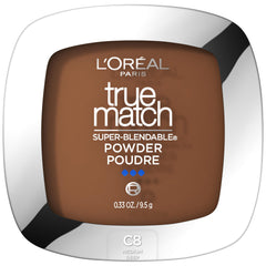L'Oreal Paris front packaging showing shade C8 Medium Deep and compact benefits