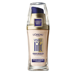 L'Oreal Paris foundation bottle front view showing shade Soft Ivory and a natural finish