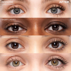 L'Oreal Paris mascara texture swipe illustrating smooth, clump-free formula
